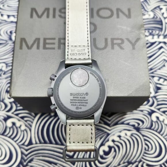 🚕Swatch x Omega Moonswatch Mission Mercury - Bioceramic Chronograph - Picture 2 of 5